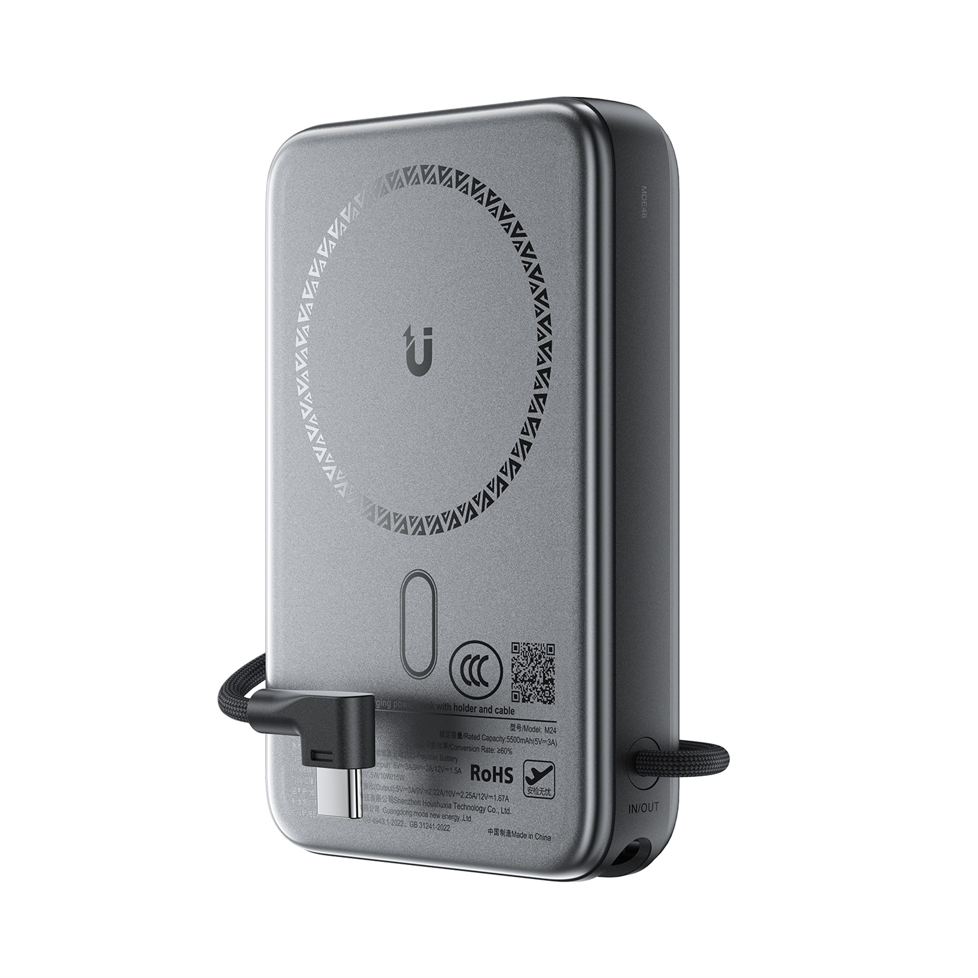 Внешний аккумулятор Acefast M24-10000 22.5W магнитный беспроводной 10000mAh чёрный