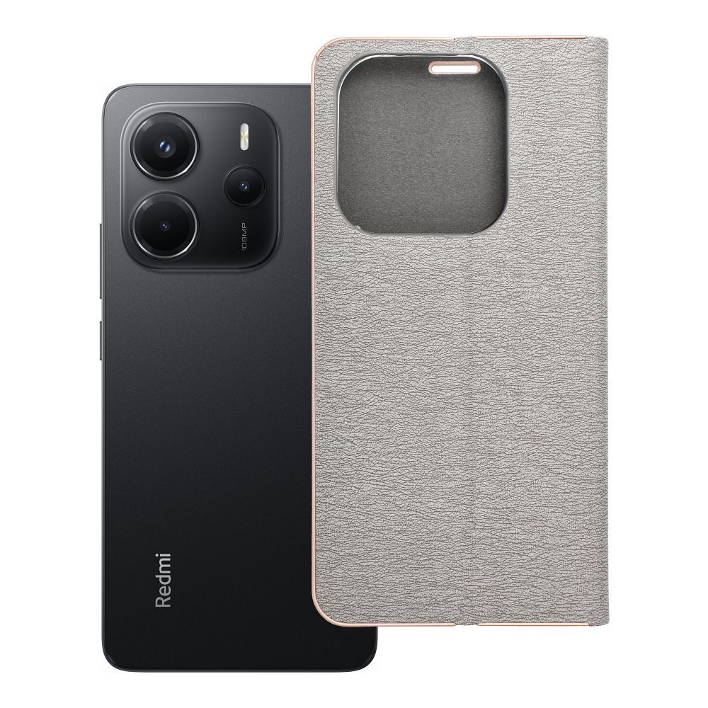 LUNA Book kuldne jaoks XIAOMI Redmi Note 14 5G hõbedane