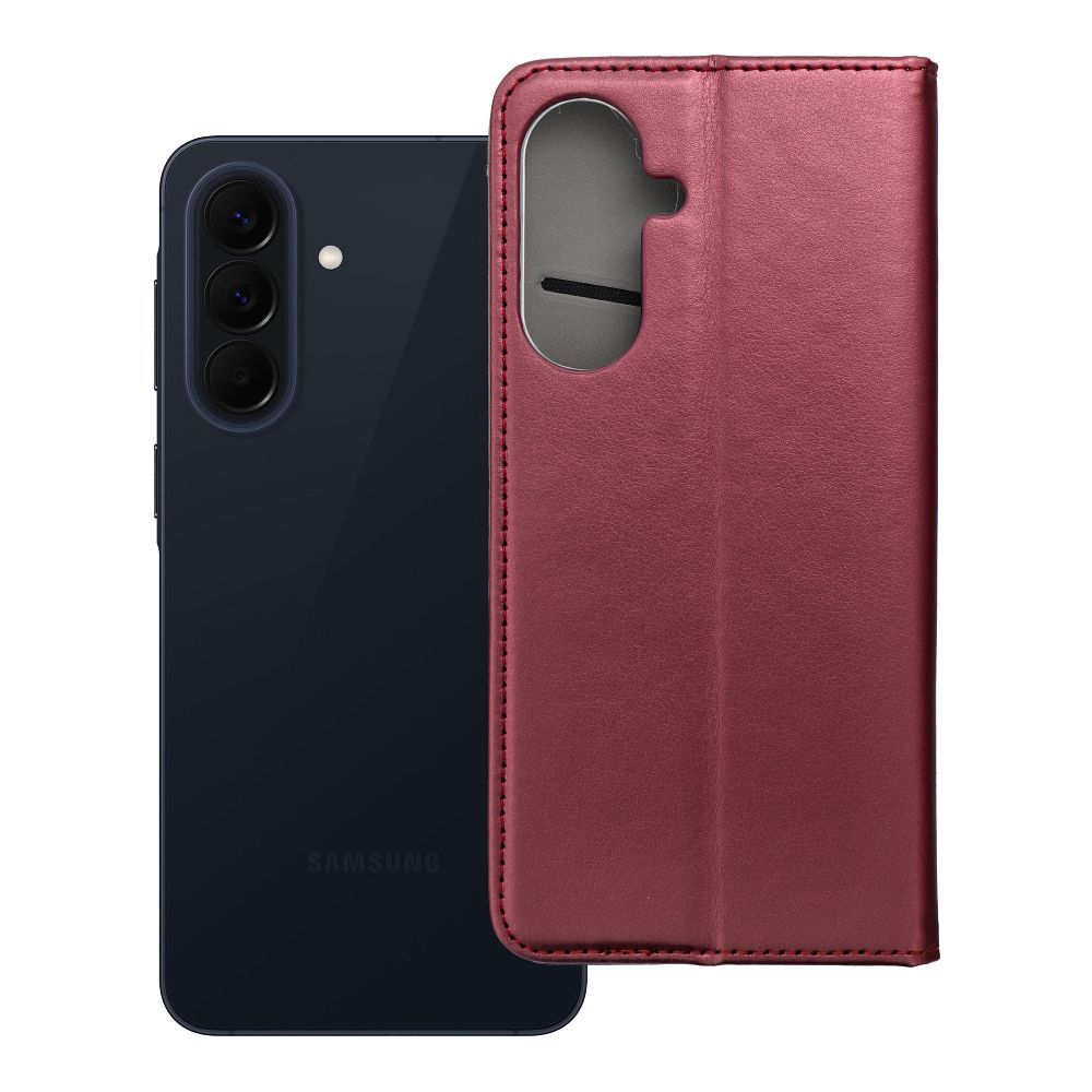 SMART MAGNETO raamatu ümbris SAMSUNG A57 jaoks burgundiapunane