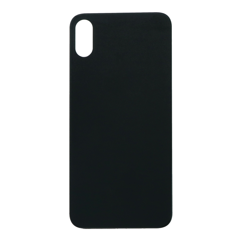 Задняя крышка iPhone X серая (space grey) (увеличенное отверстие для камеры) OEM