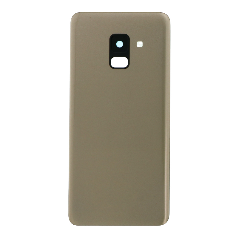 Задняя крышка Samsung A530 A8 2018 золотая (со стеклом камеры) OEM