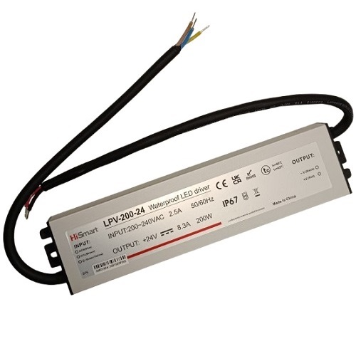 Toiteplokk 24V, 8.3A, 200W, IP67