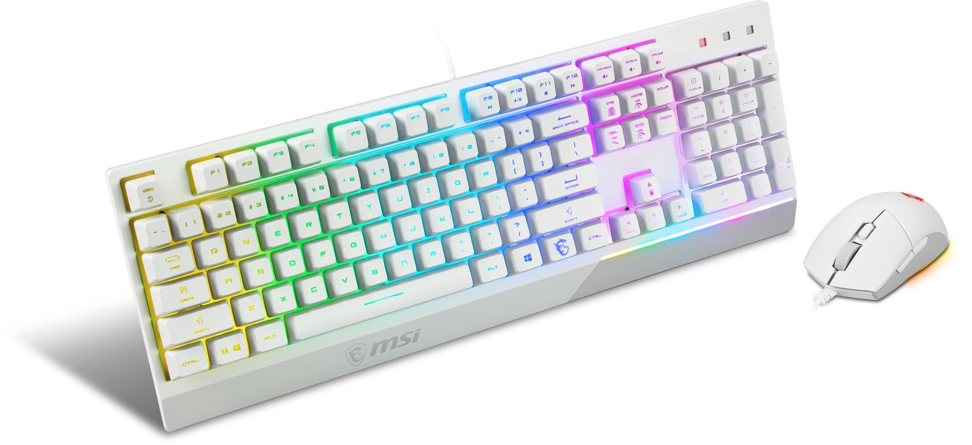 MSI Vigor GK30 Combo klaviatuur + hiir (valge, US)