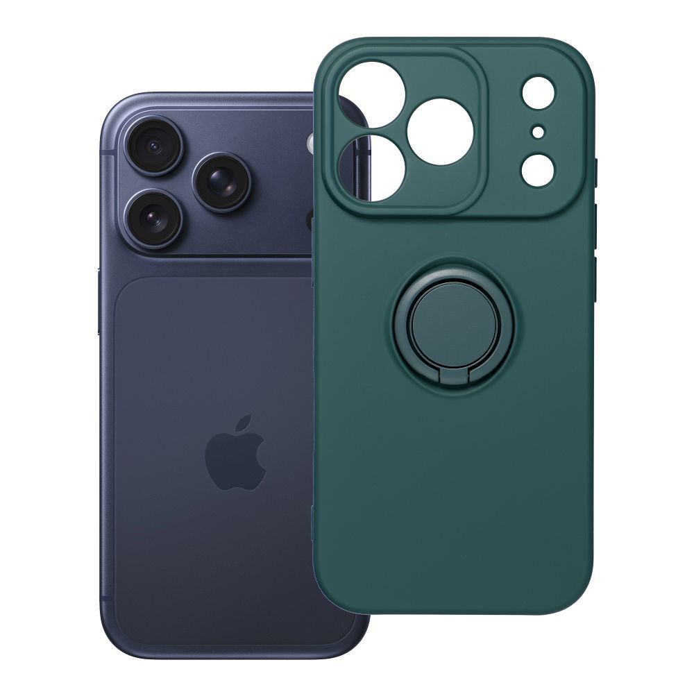Чехол для iPhone 17 PRO Silicone Ring зелёный