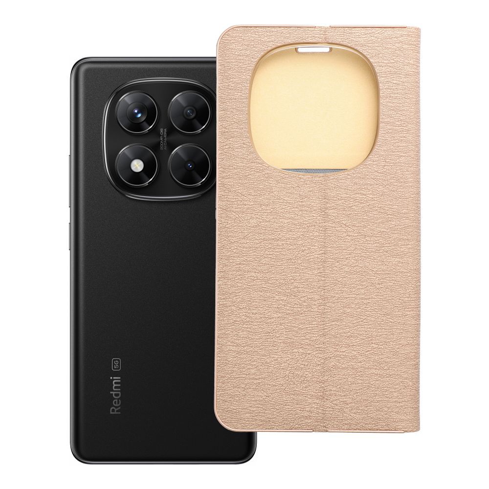 LUNA Book kuldne jaoks XIAOMI Redmi Note 14 PRO 5G / 14 PRO PLUS 5G kuldne