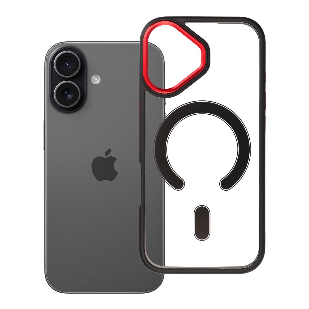 COLOR EDGE MAG COVER Ümbris compatible with MagSafe jaoks IPHONE 17 must punane