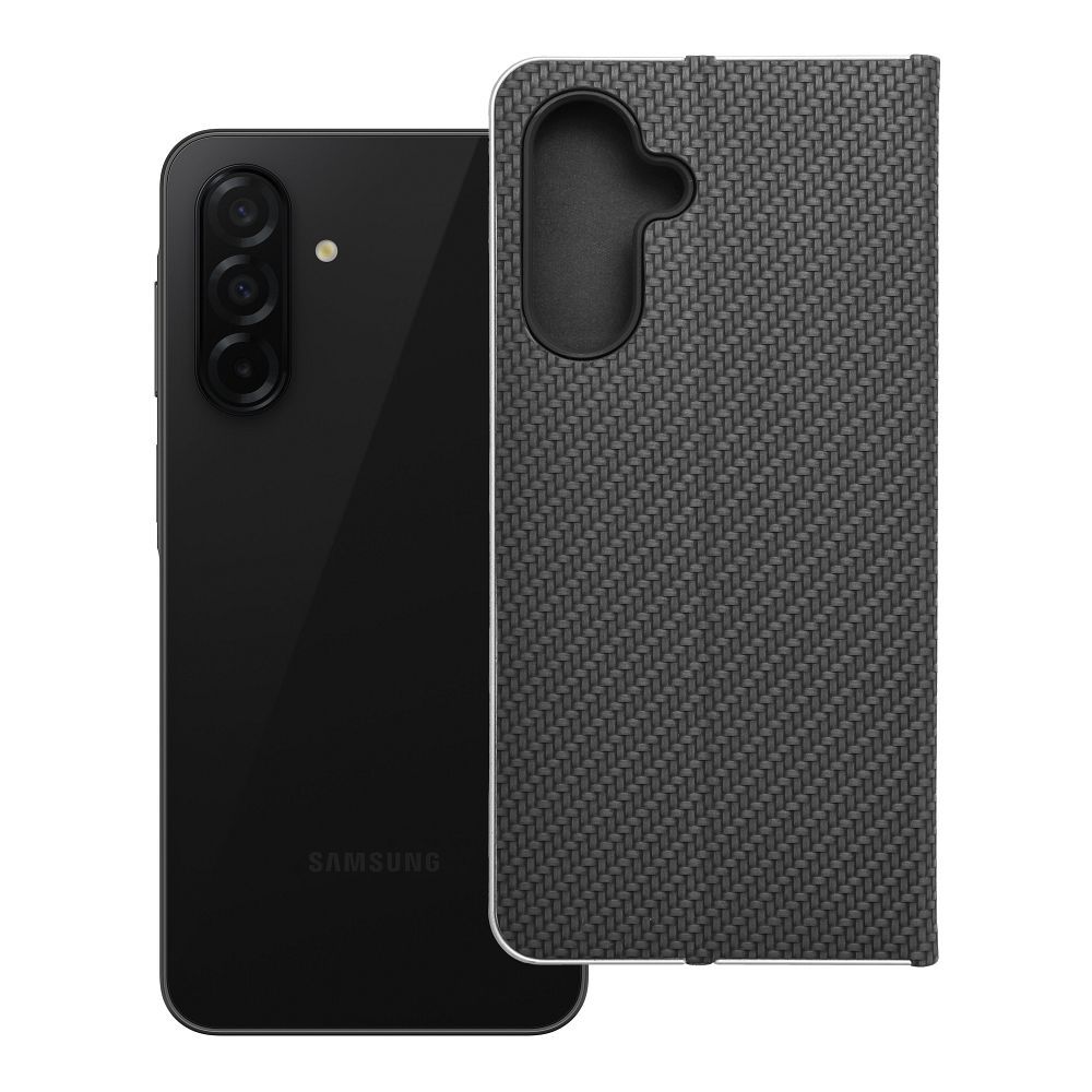 Флип-чехол для Samsung A26 5G Luna Book Carbon чёрный