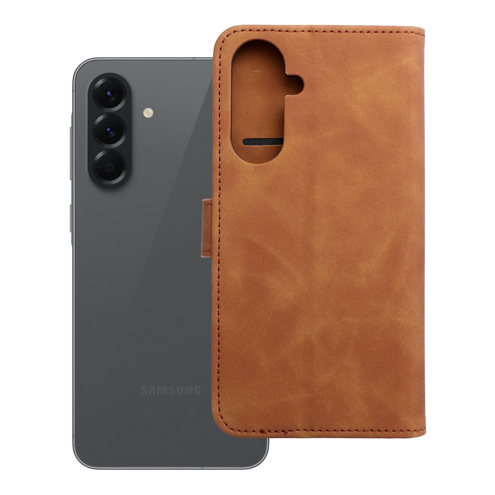Флип-чехол Samsung A56 5G Tender Book коричневый