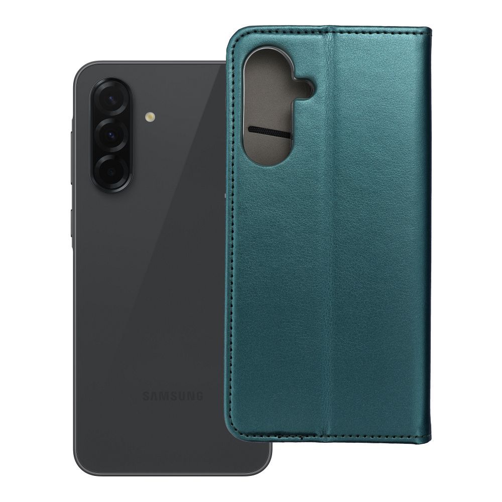 SMART MAGNETO Book Ümbris jaoks SAMSUNG A36 tumeroheline
