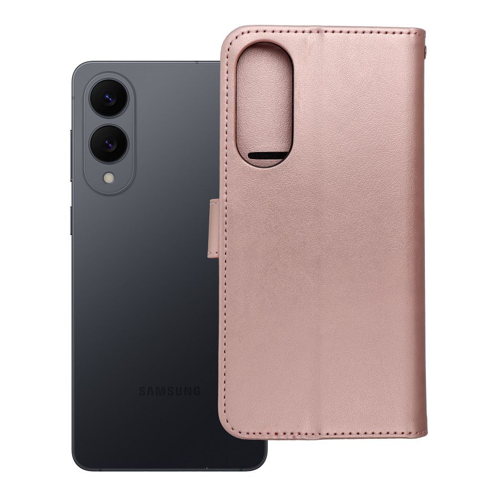 MEZZO Book ümbris jaoks SAMSUNG S25 Edge teddy bear rose kuldne