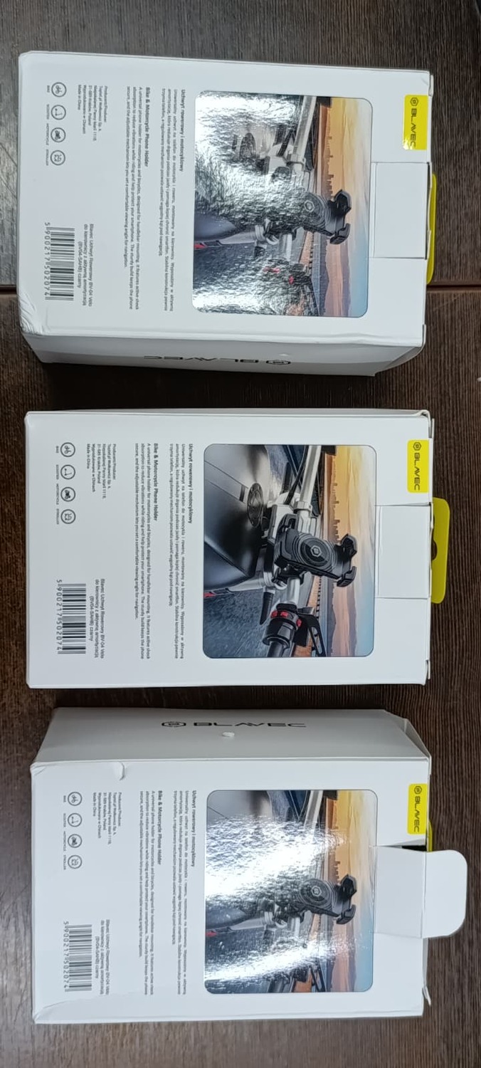 Blavec Uchwyt Rowerowy/Motocyklowy BV-04 Velo to handlebar with active shock absorbtion (BV04-SAHB) black (damaged packaging)