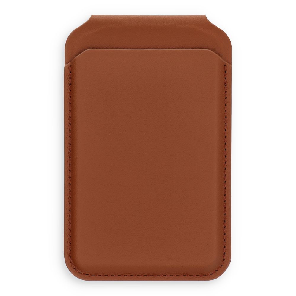 Кожаный кошелек с подставкой, совместимый с MagSafe Satechi Vegan Leather Wallet Stand коричневый