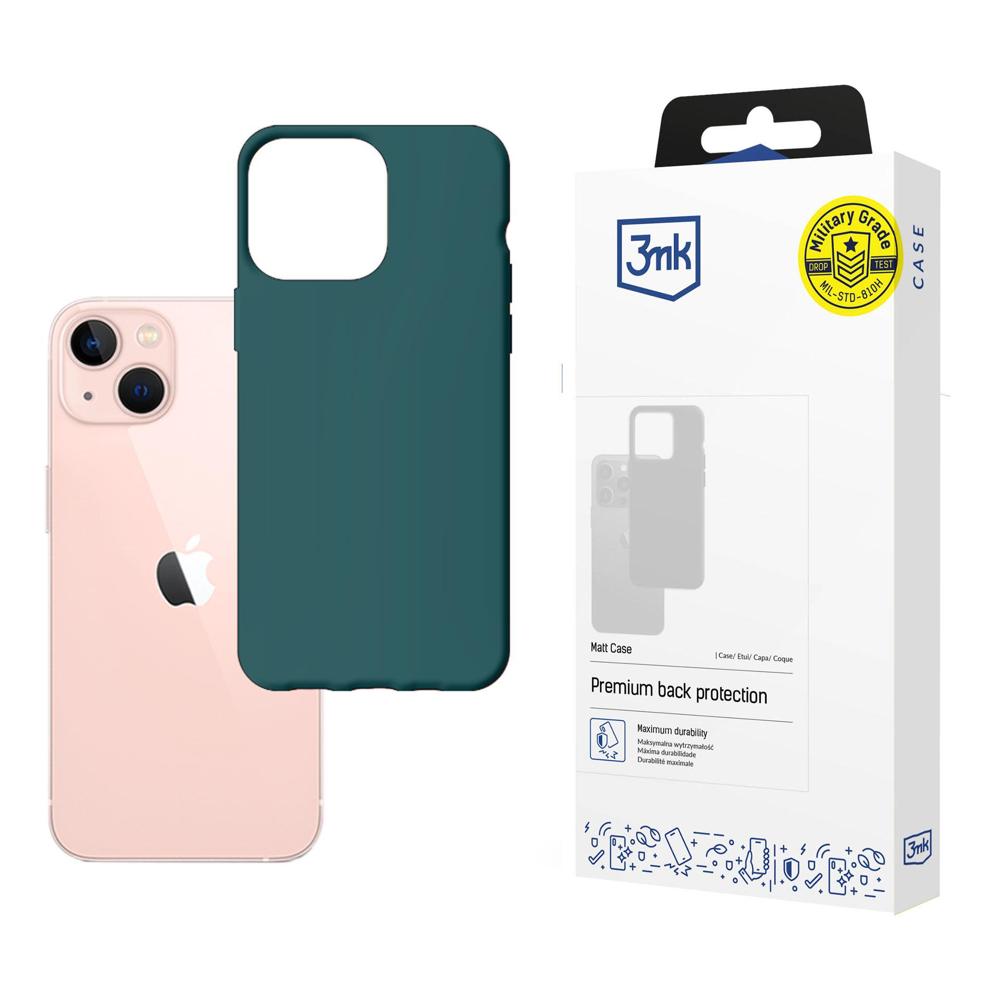 Чехол для iPhone 14 Plus из серии 3mk Matt Case - тёмно-зелёный