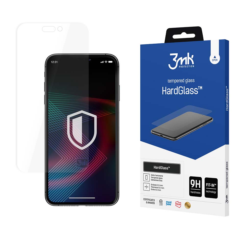 Закалённое стекло 9H 3mk HardGlass для iPhone 14 Pro Max
