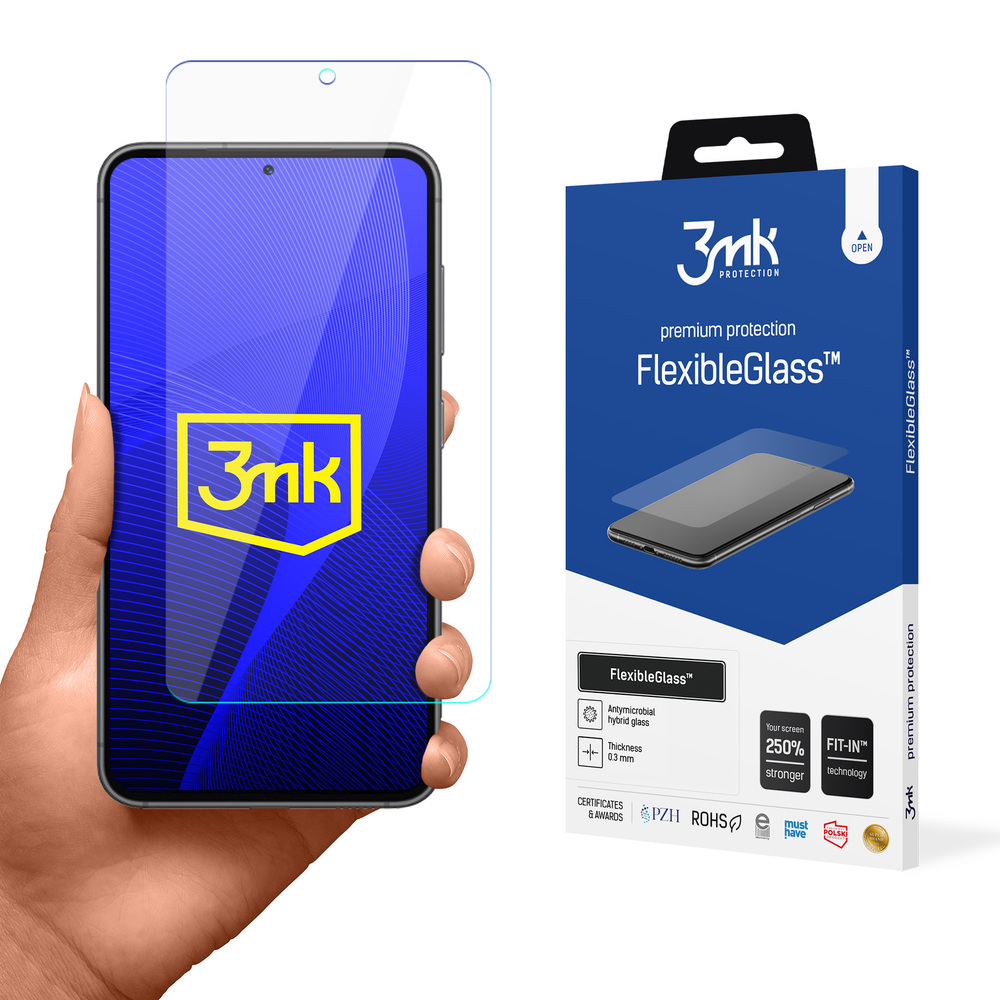 3mk FlexibleGlass — гибридное стекло для Samsung Galaxy S23+