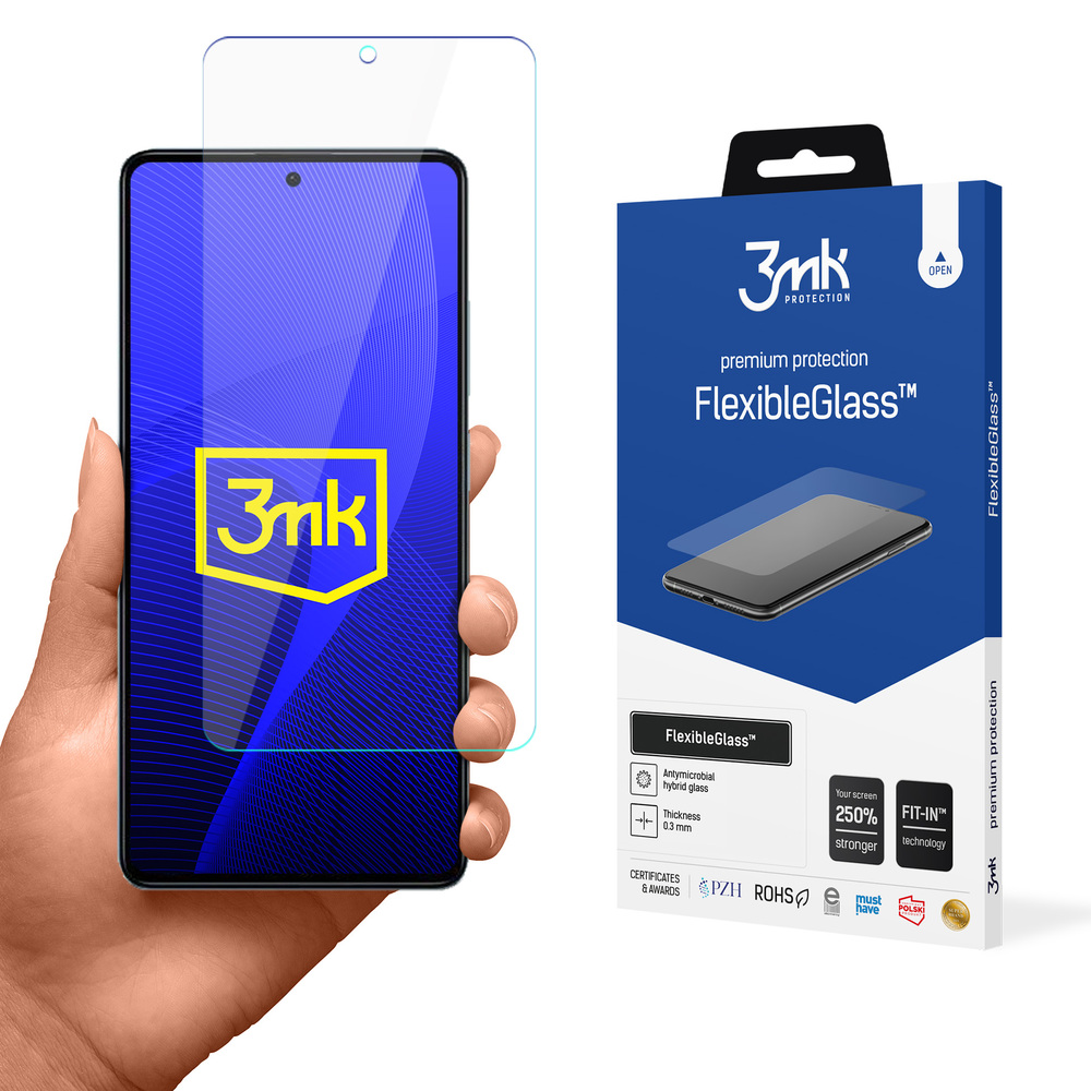 Karastatud klaas jaoks Xiaomi Redmi Note 12 Pro Hybrid Flexi 7H Series 3mk FlexibleGlass
