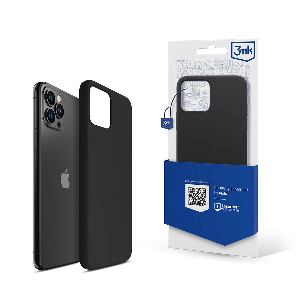 3mk Silicone Ümbris jaoks iPhone 11 Pro Max - must