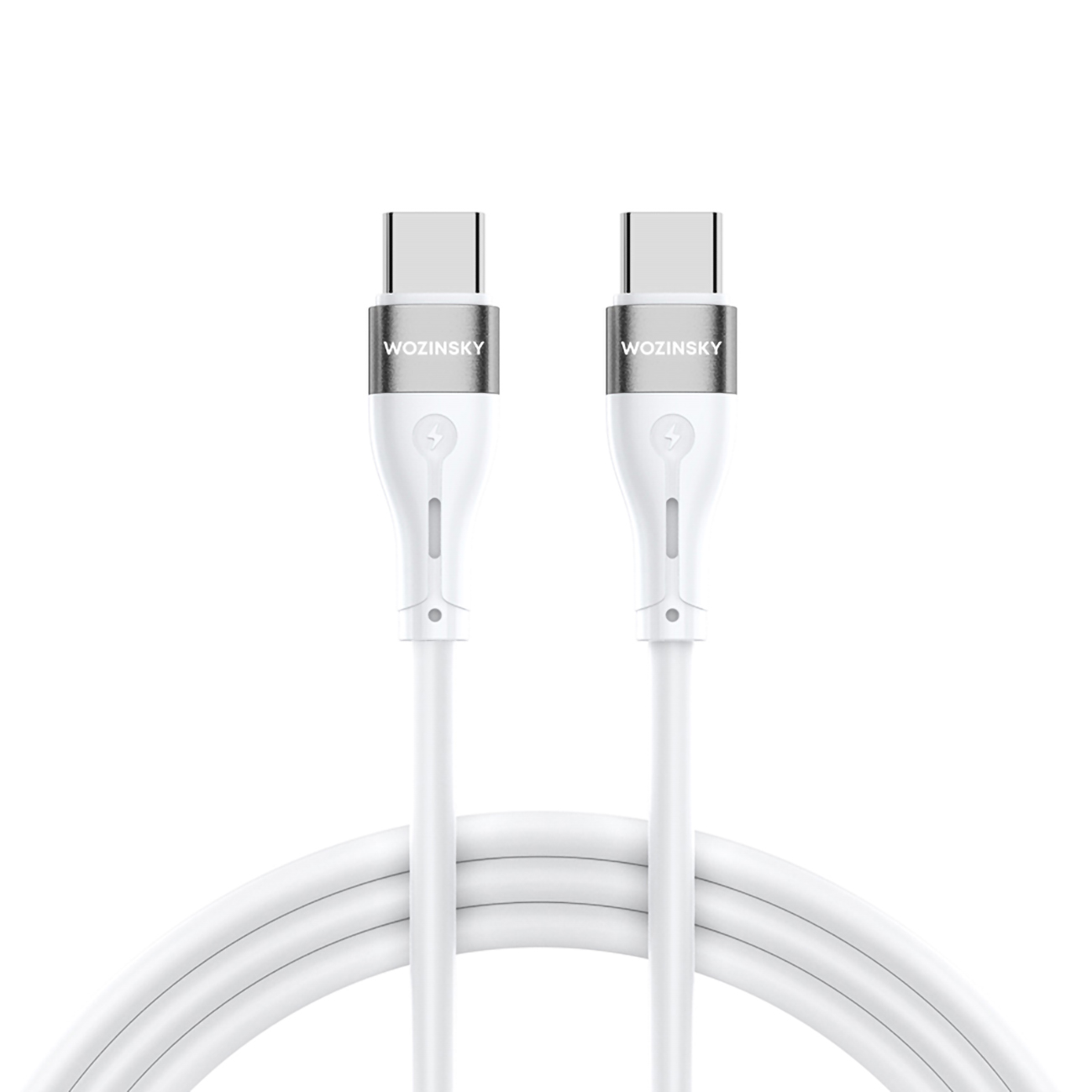 Wozinsky WSTCC2 USB-C / USB-C PD 65W kaabel 2 m - valge