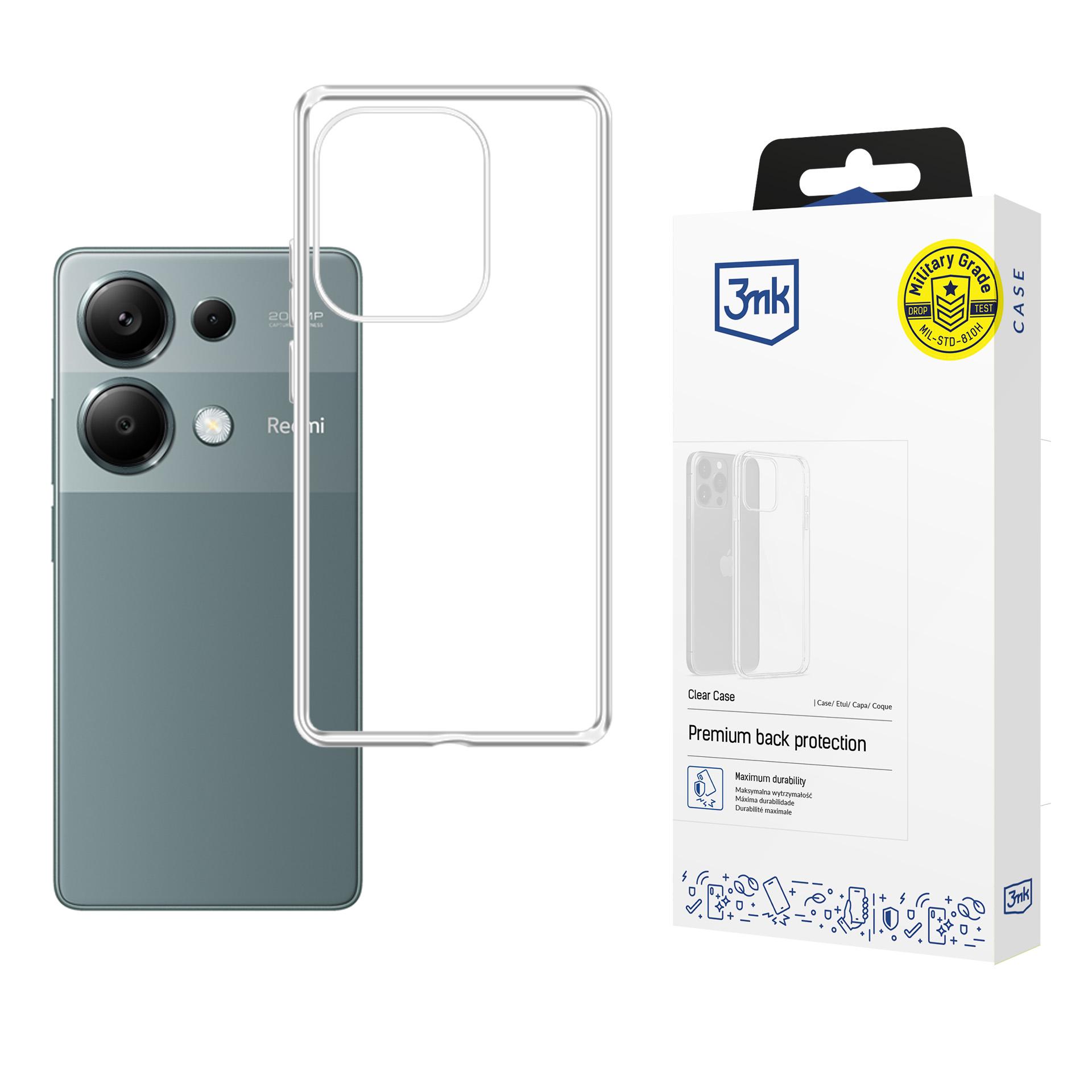 Прозрачный чехол 3mk Clear Case для Xiaomi Redmi Note 13 Pro 4G - прозрачный