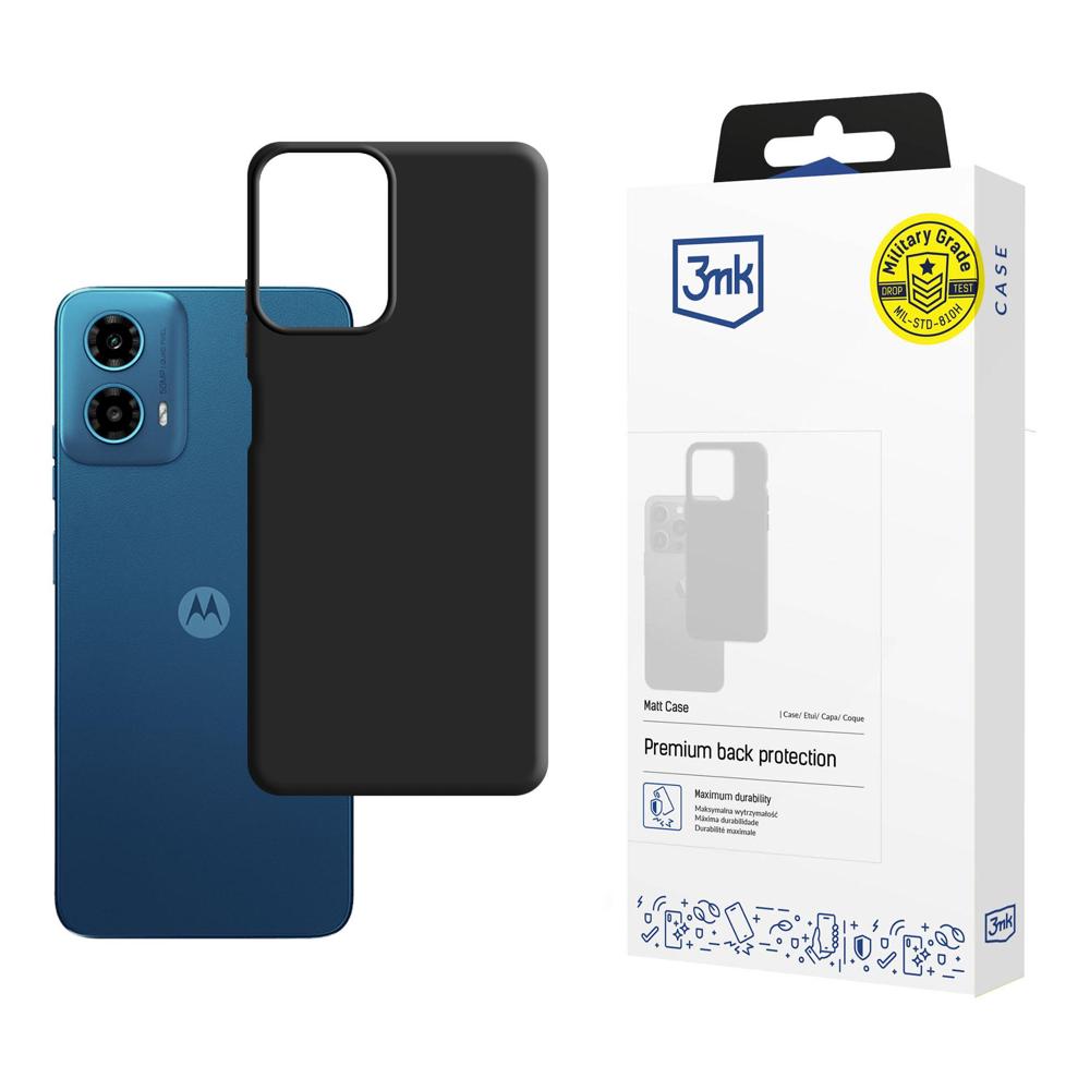 3mk Matt Ümbris jaoks Motorola Moto G34 5G - must