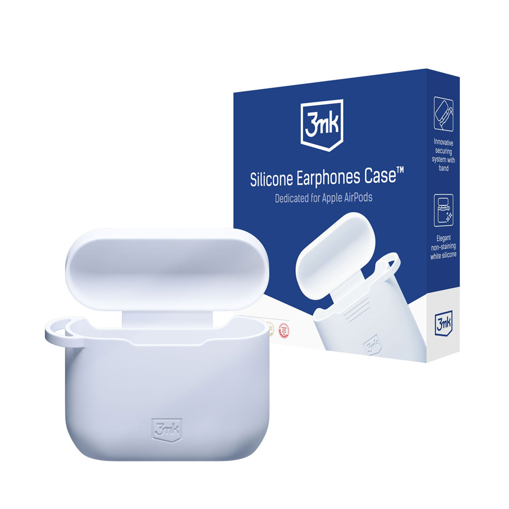 Силиконовый чехол 3mk для AirPods 3 - белый