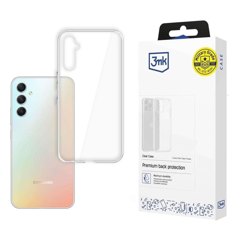 3mk Clear Ümbris jaoks Samsung Galaxy A34 5G - läbipaistev
