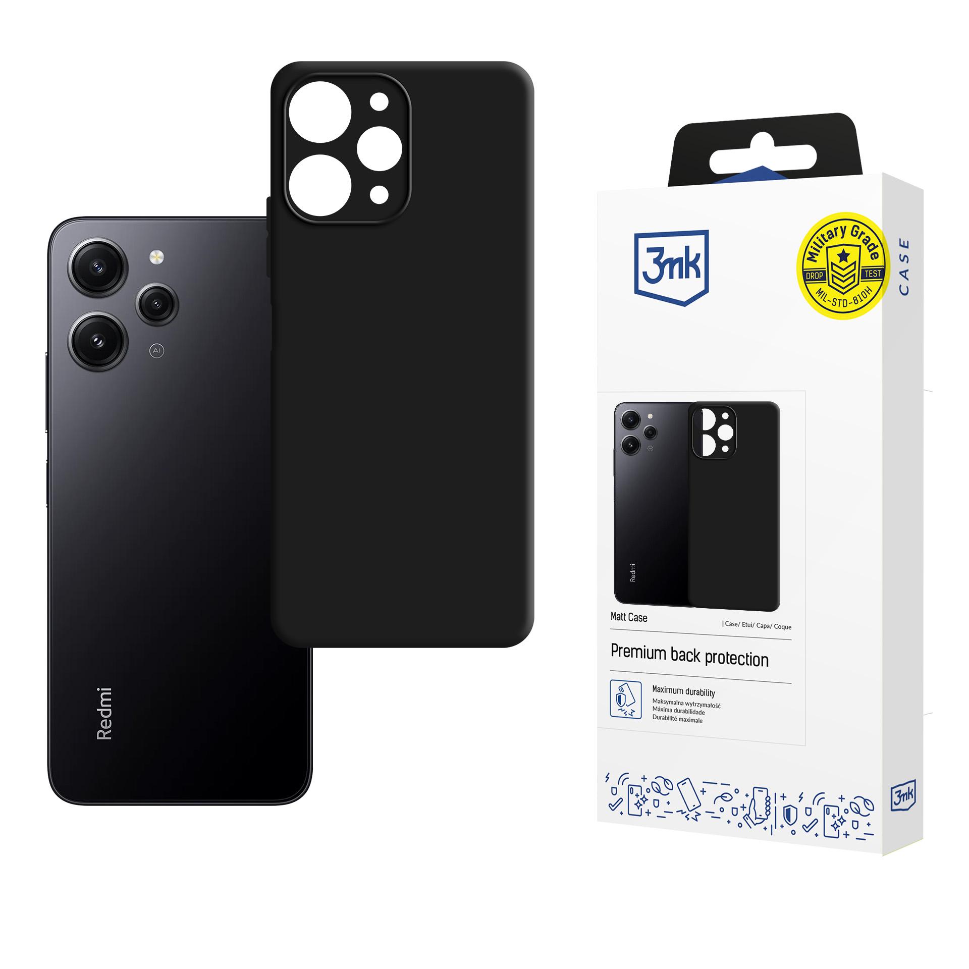3mk Matt Case ümbris Xiaomi Redmi 12 - must