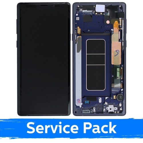 Samsung N960 Note 9-ga ühilduv LCD-ekraan raamiga / ookeanisini / (Service Pack)