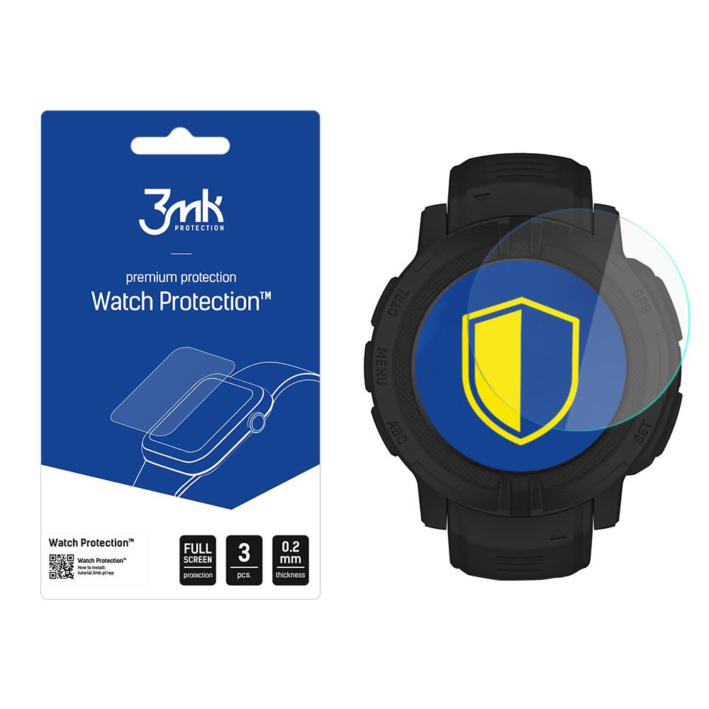 Гибридное стекло 3mk FlexibleGlass для часов Garmin Instinct 2