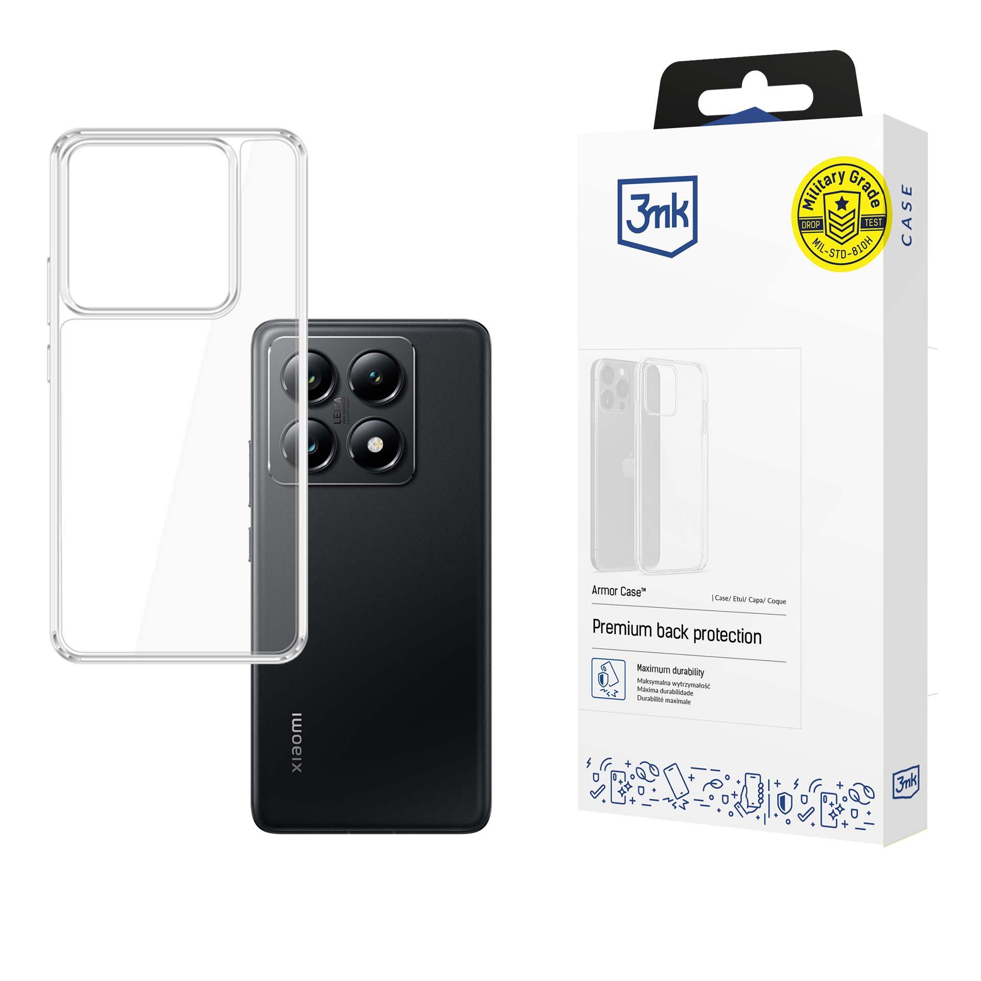 Чехол 3mk Armor для Xiaomi 14T Pro - прозрачный