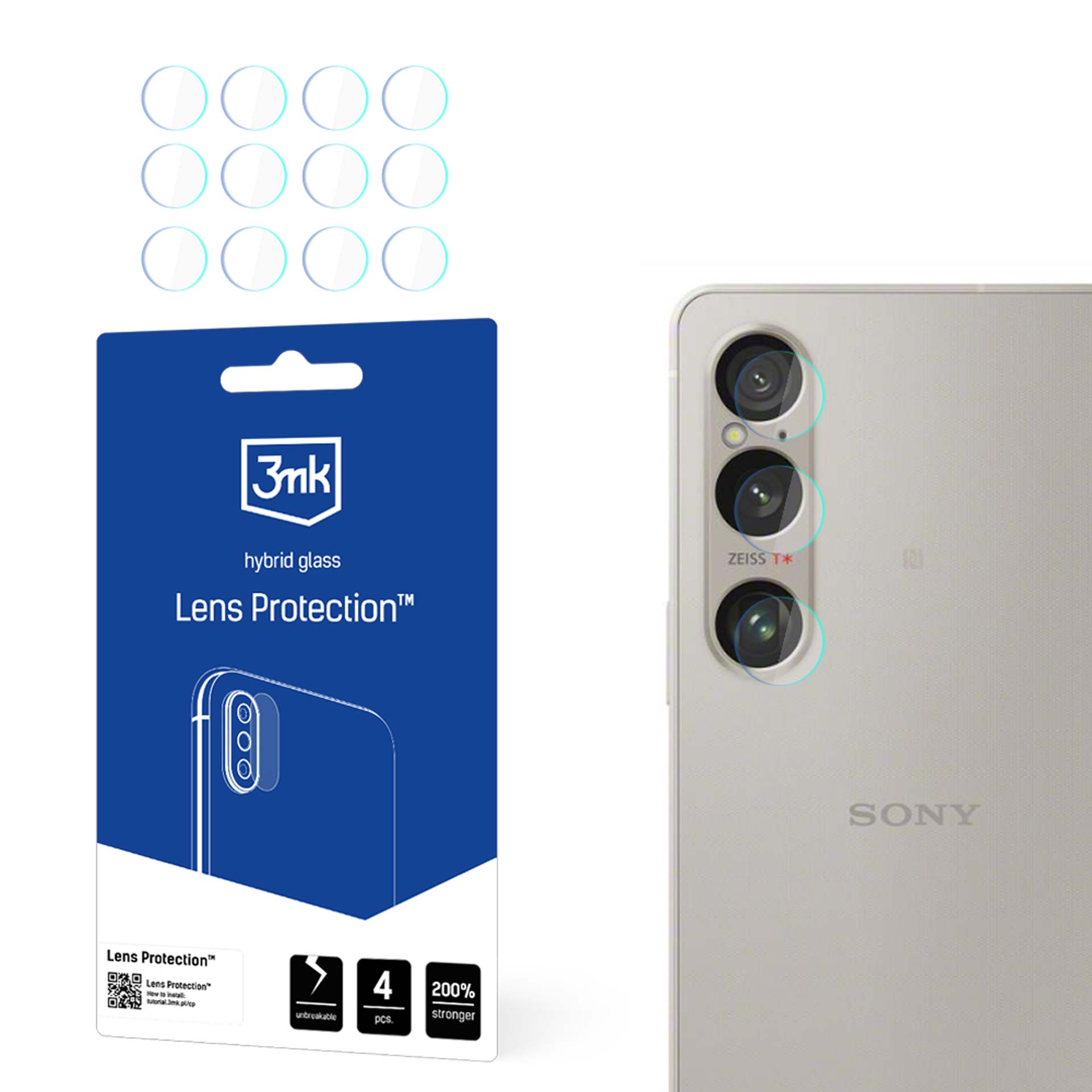 Camera Cover 3mk Lens Protection jaoks Sony Xperia 1 VI