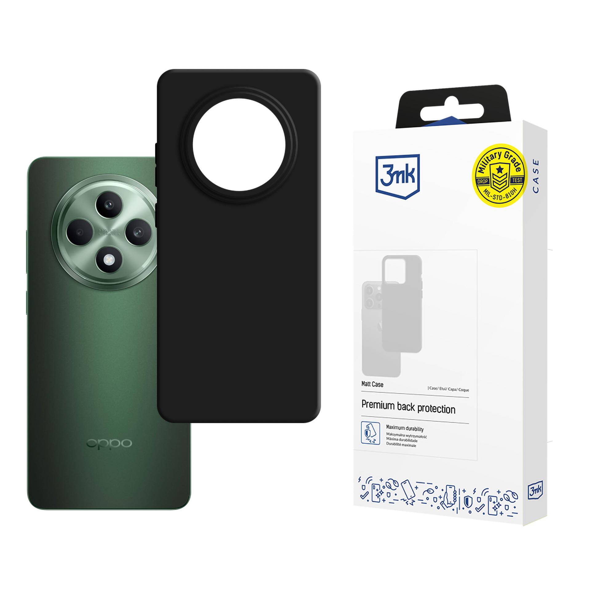 3mk Matt Ümbris jaoks Oppo Reno 12 F\FS - must