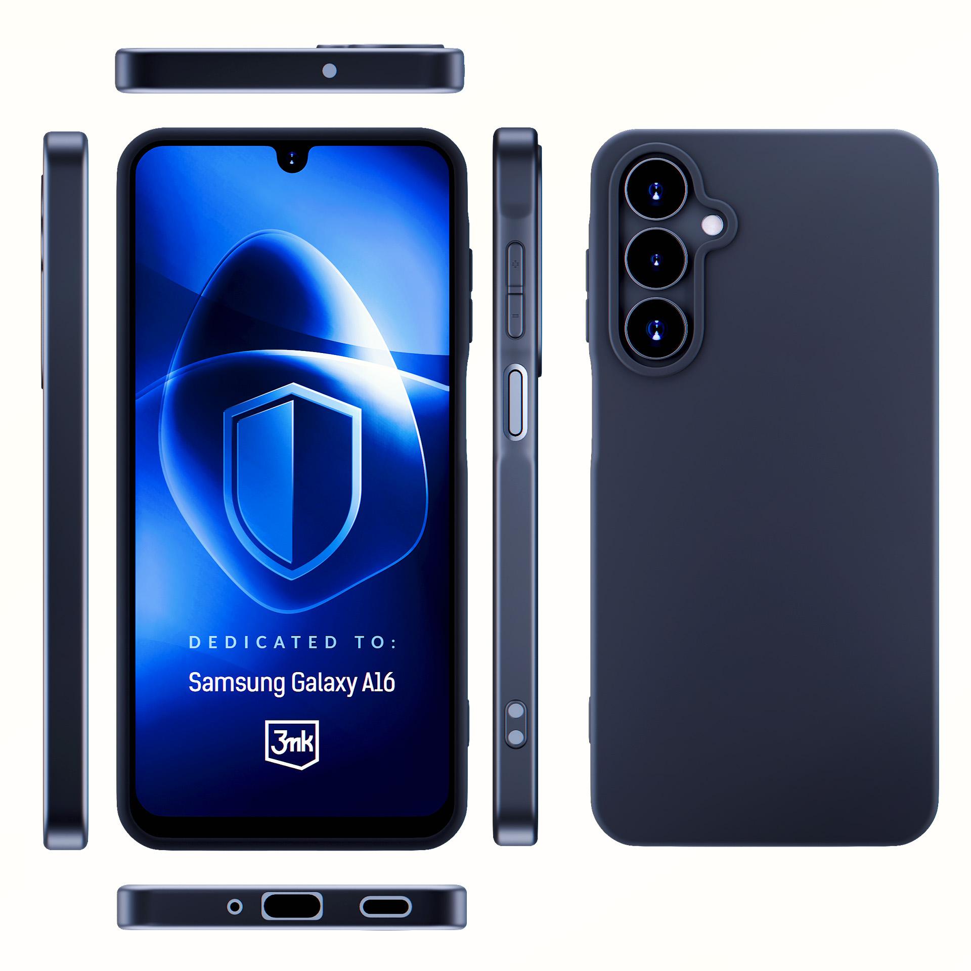 3mk Matt Ümbris jaoks Samsung Galaxy A16 - must