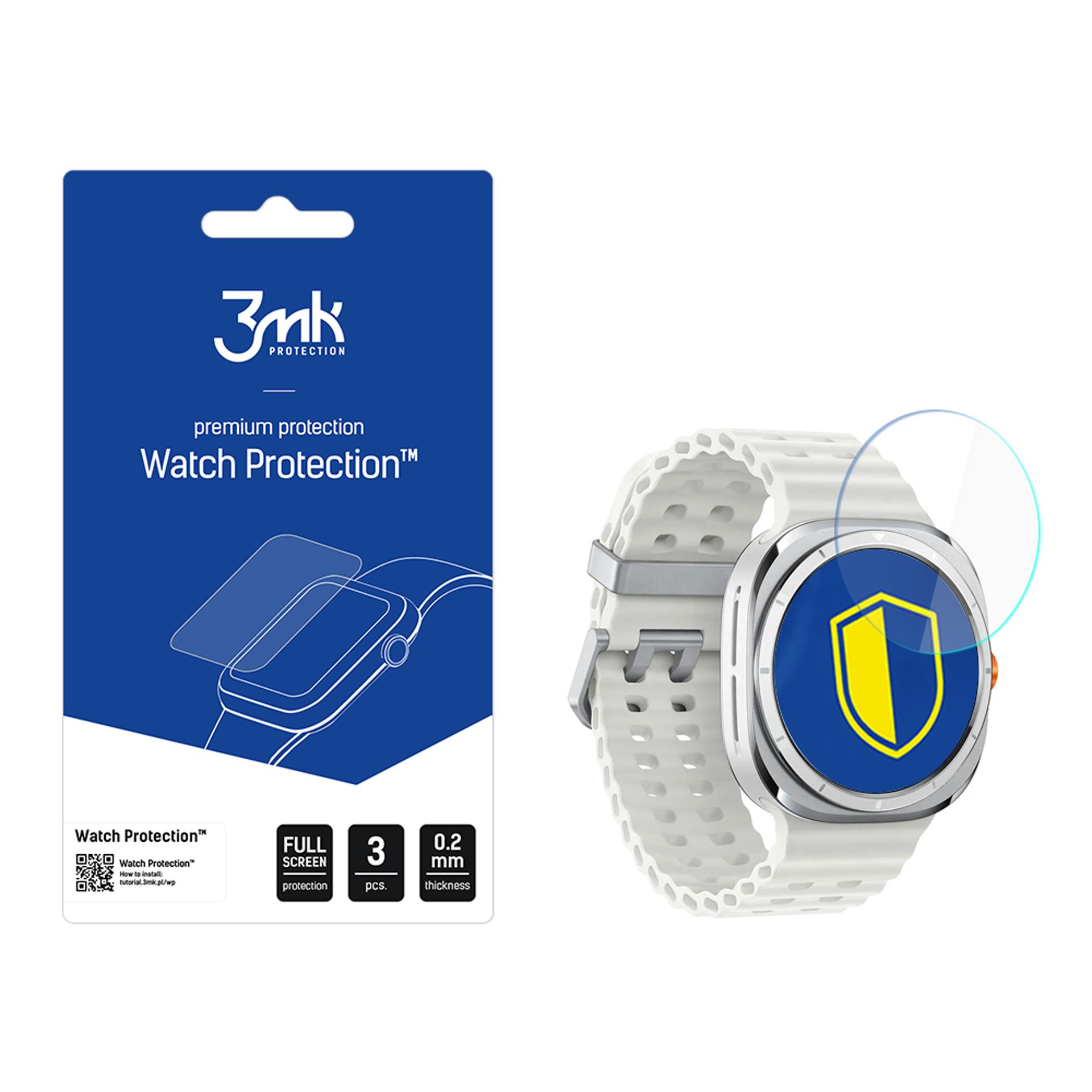 Karastatud klaas 3mk Watch Protection FlexibleGlass jaoks Samsung Galaxy Watch 7 Ultra