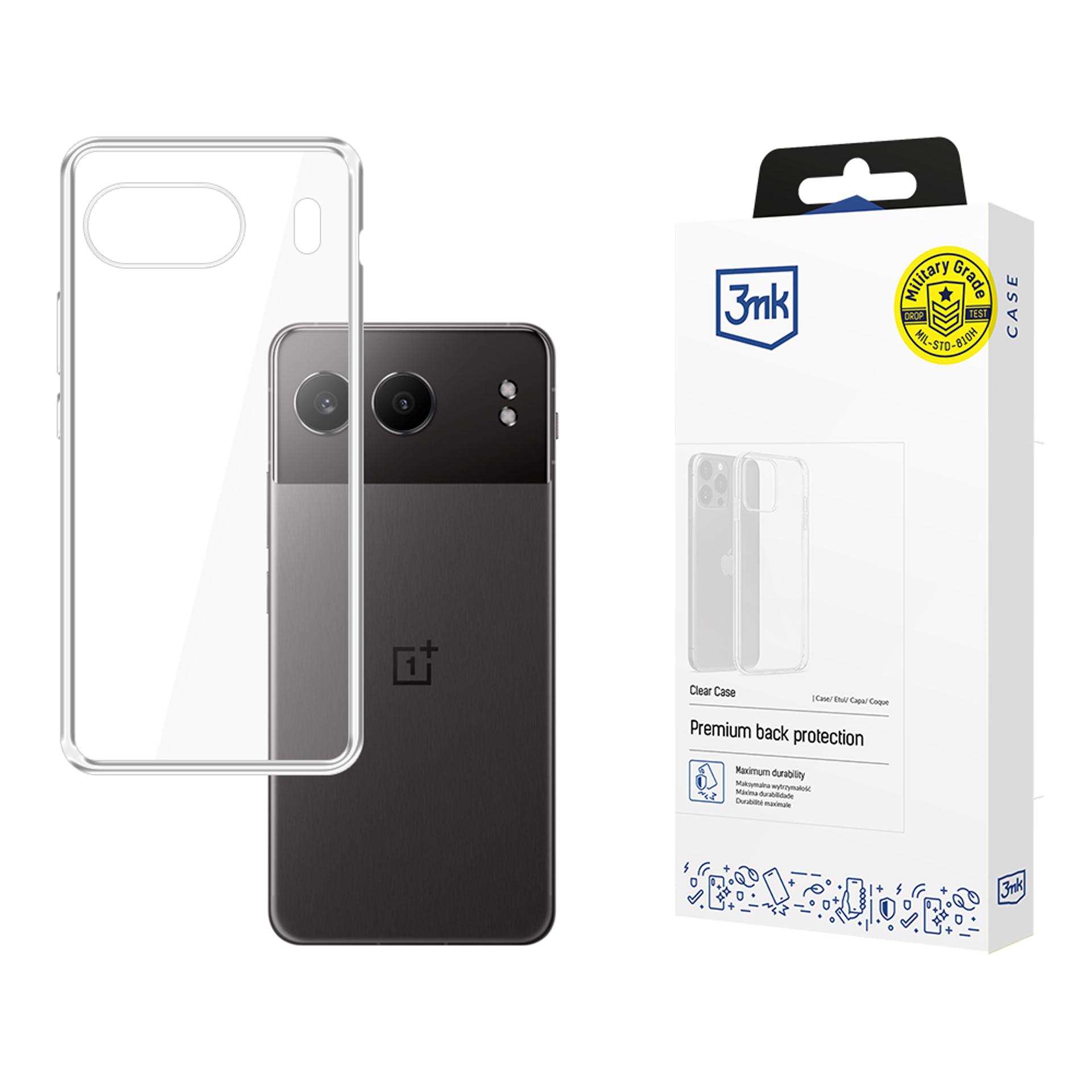 3mk Clear Ümbris jaoks OnePlus Nord 4 - läbipaistev