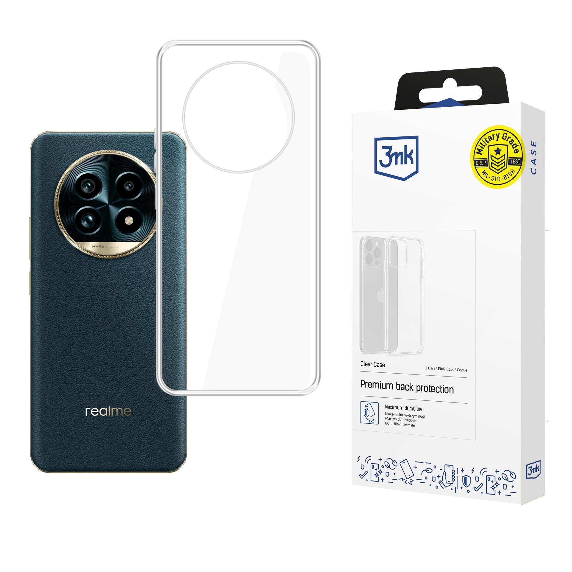3mk Clear Ümbris jaoks Realme 13 Pro+ 5G / Realme 13 Pro 5G - läbipaistev