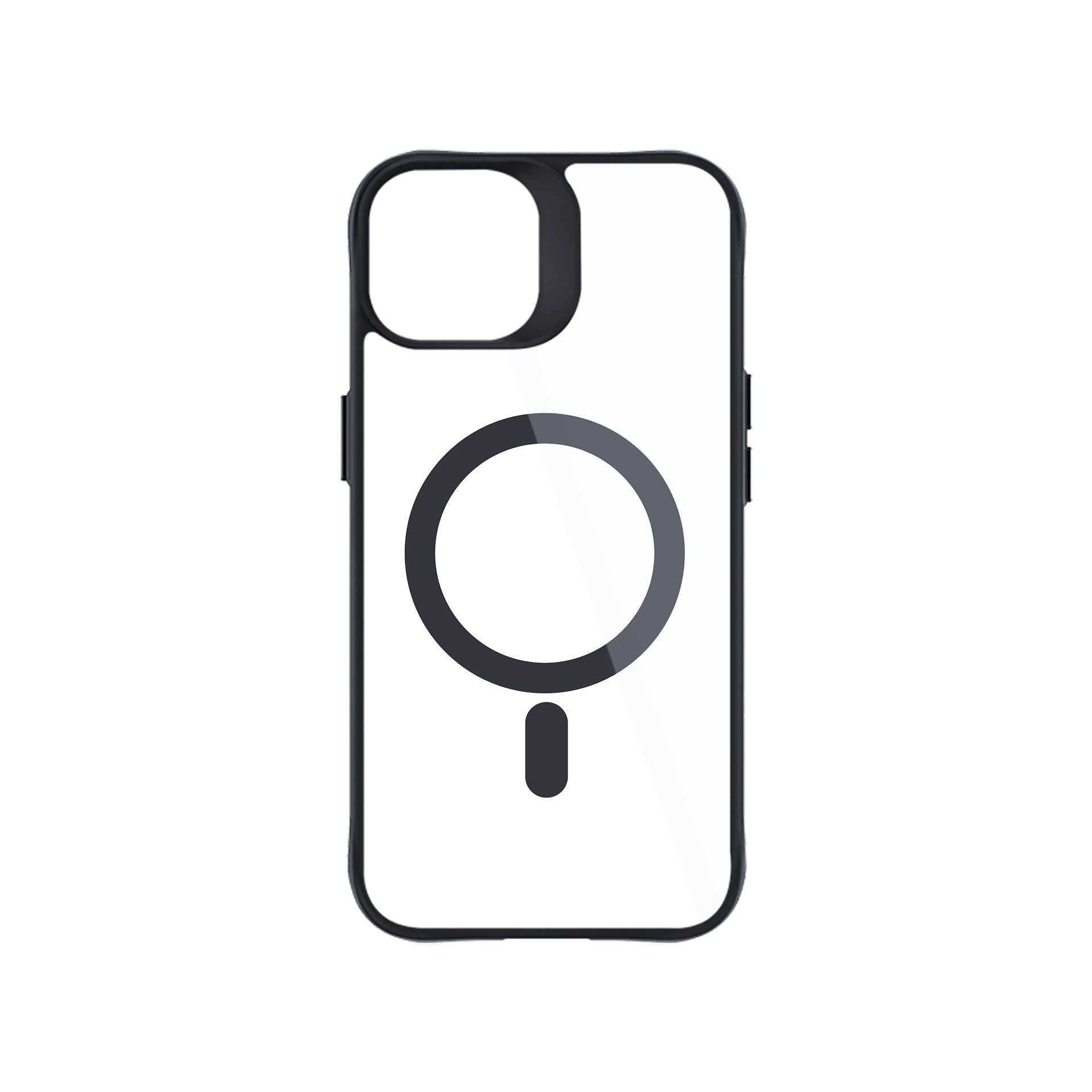 3mk Satin Armor MagCase with MagSafe jaoks iPhone 15 - Clear with must Frame