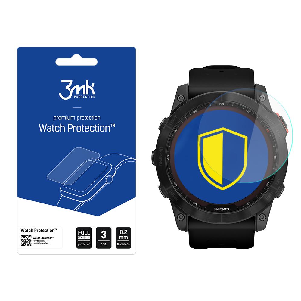 Karastatud klaas 3mk Watch Protection FlexibleGlass jaoks Garmin Fenix ​​7X (51mm)