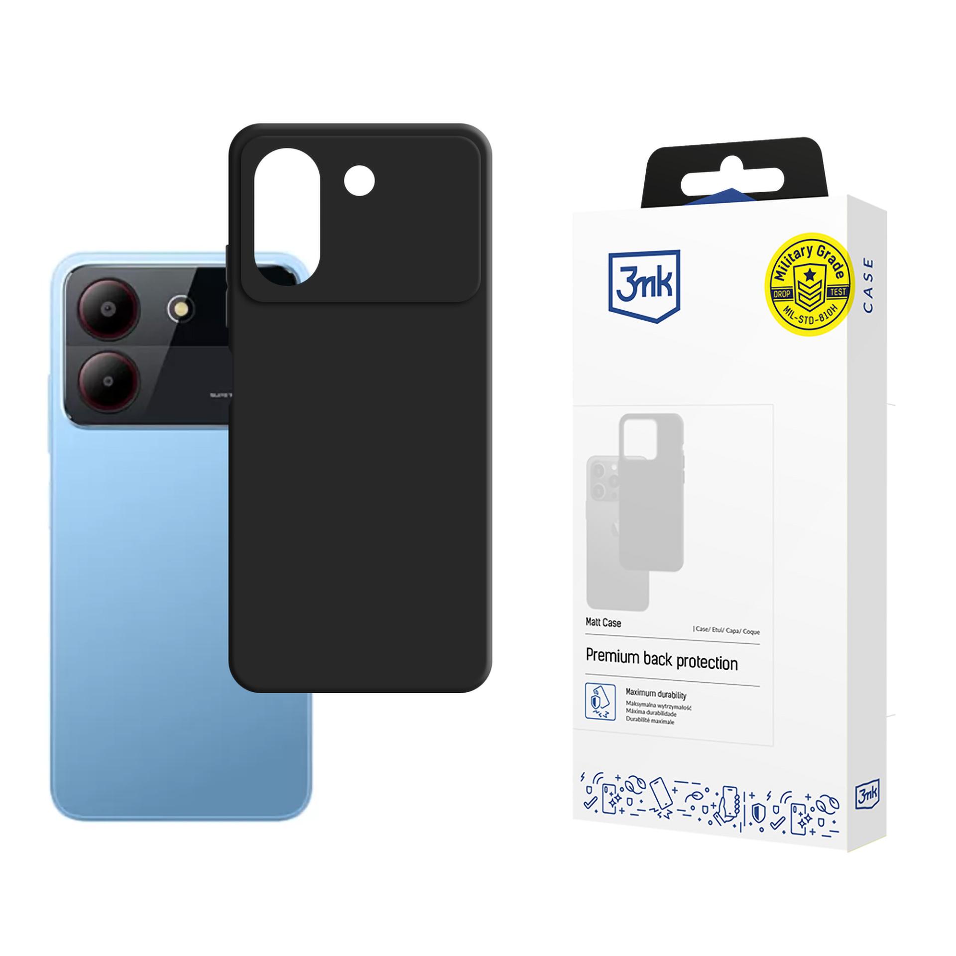 3mk Matt Ümbris jaoks ZTE Blade A54 - must