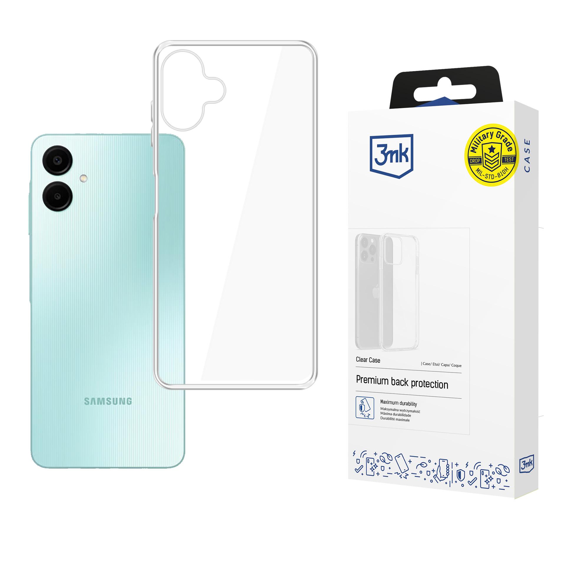 3mk Clear Case ümbris Samsung Galaxy A06 - läbipaistev