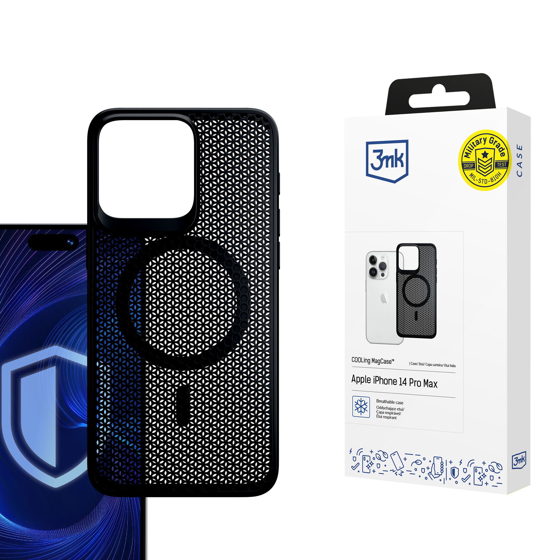 3mk COOLing MagCase Ümbris jaoks Apple iPhone 14 Pro Max - must