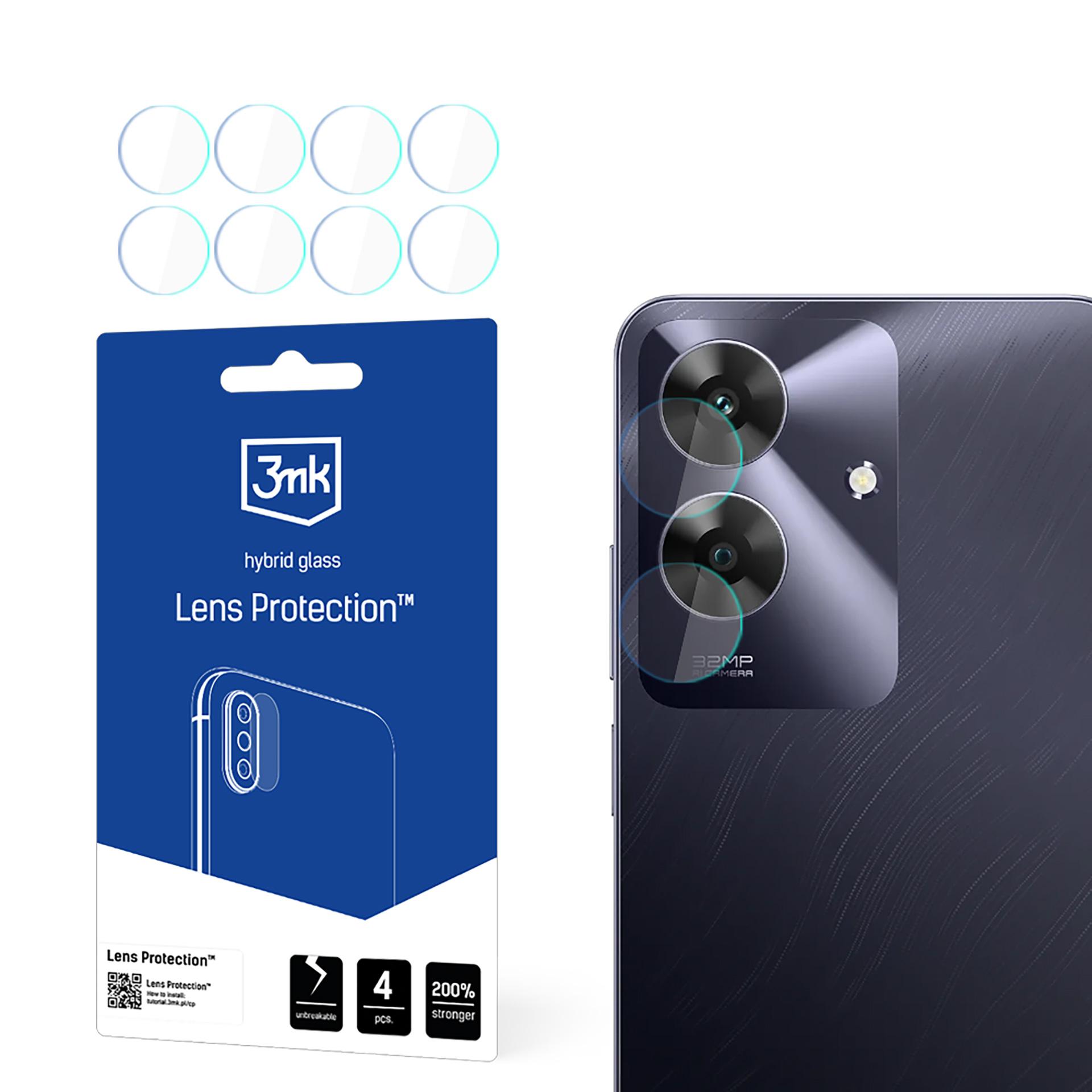 Hübriidklaas jaoks Camera Lens 3mk Lens Protection jaoks Realme Note 60