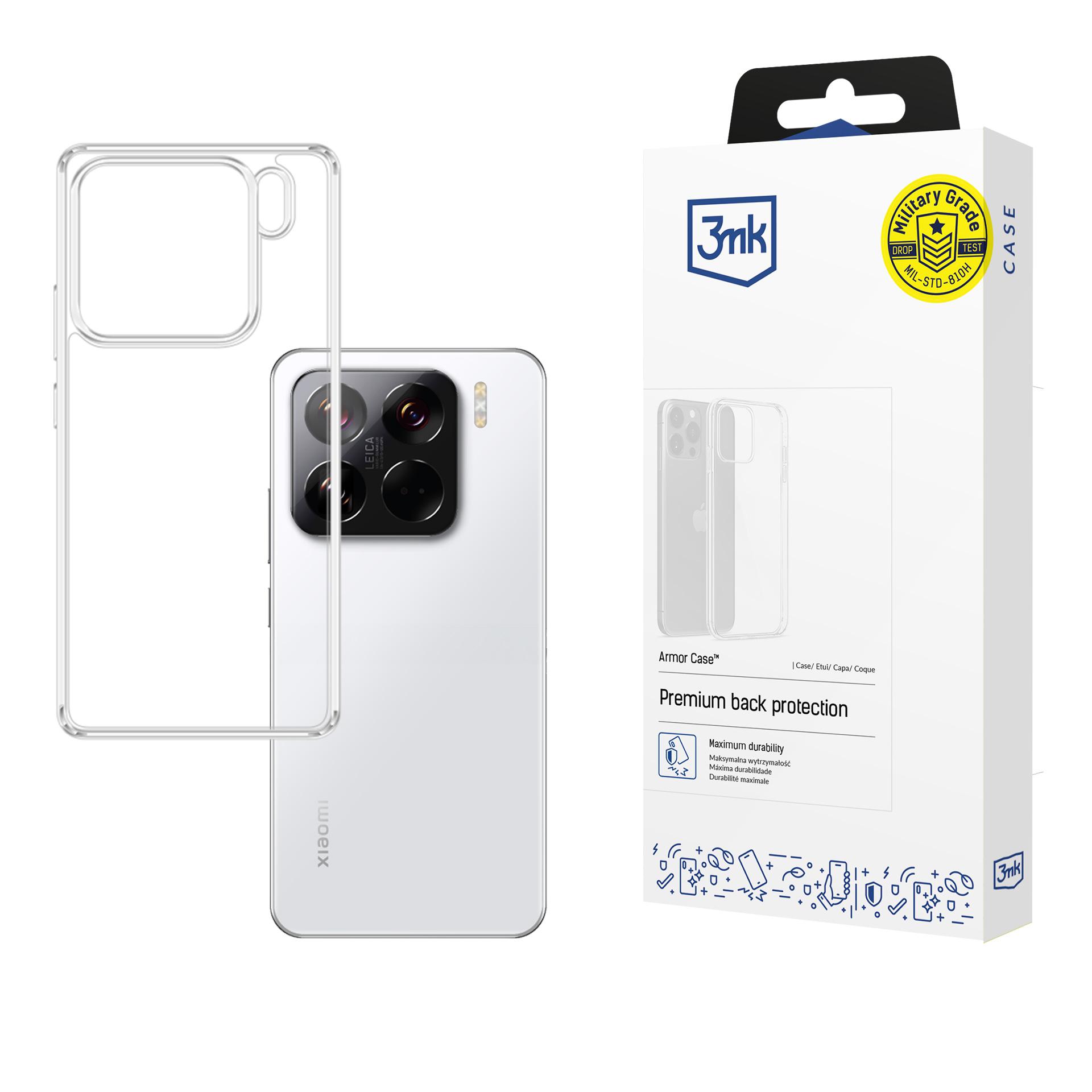 3mk Armor Ümbris jaoks Xiaomi 15 - läbipaistev