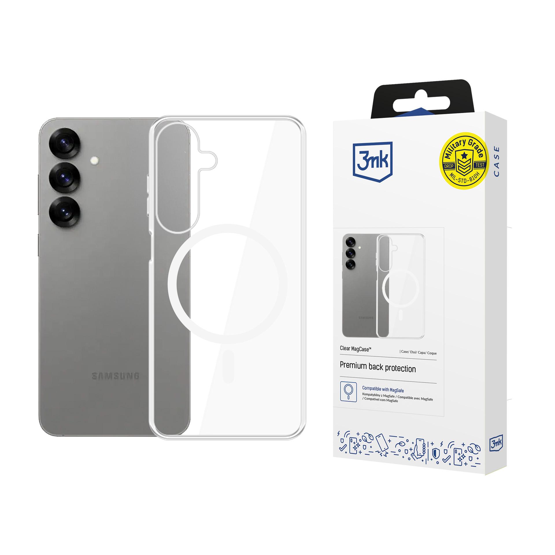 3mk Clear MagCase jaoks Samsung Galaxy S25+ - läbipaistev