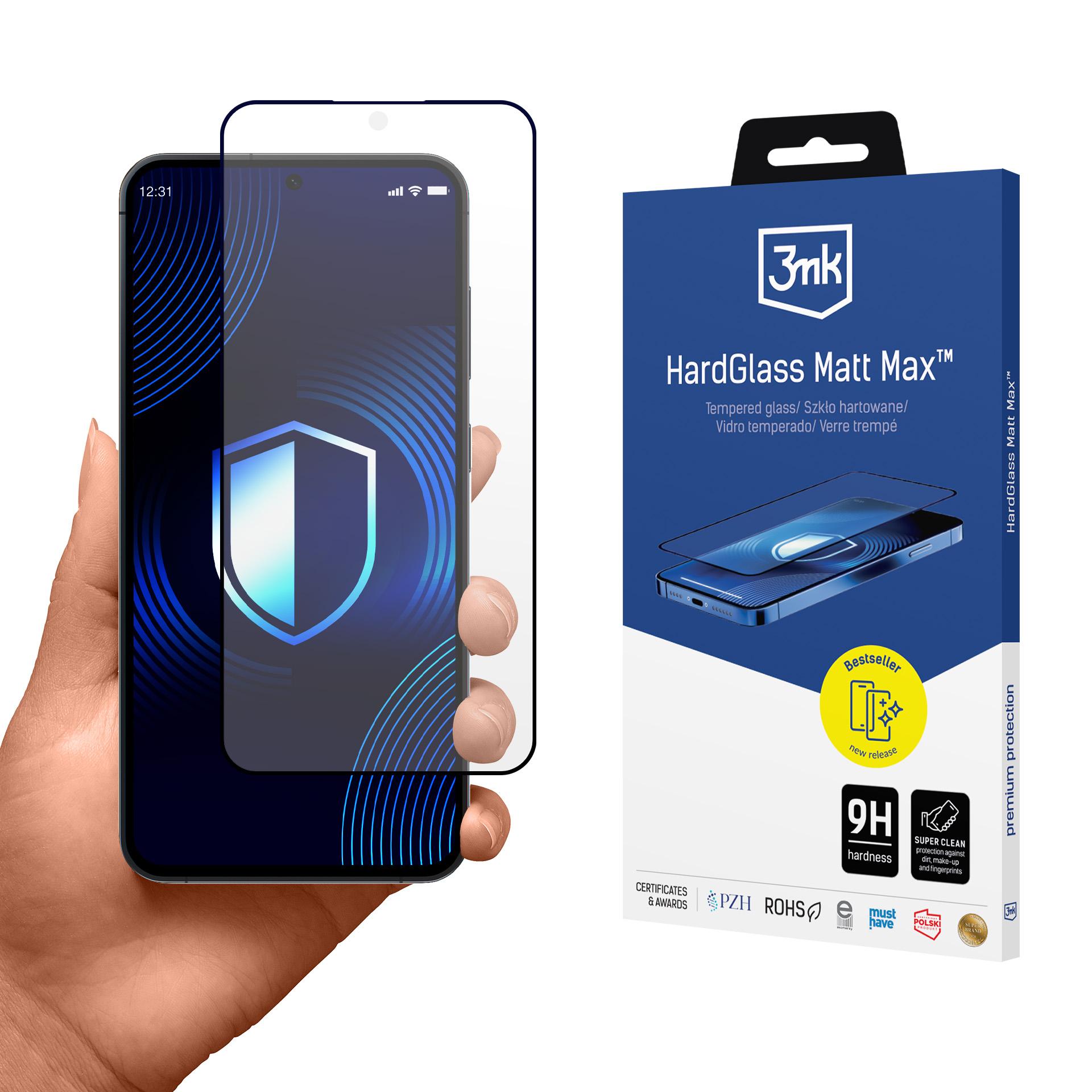 Матовое закалённое стекло 3mk HardGlass Matt Max для Samsung Galaxy S25
