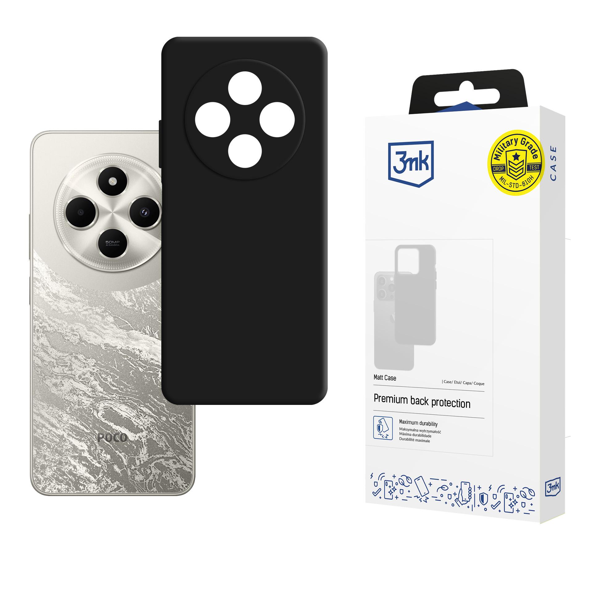 3mk Matt Case ümbris Xiaomi Poco C75 - must