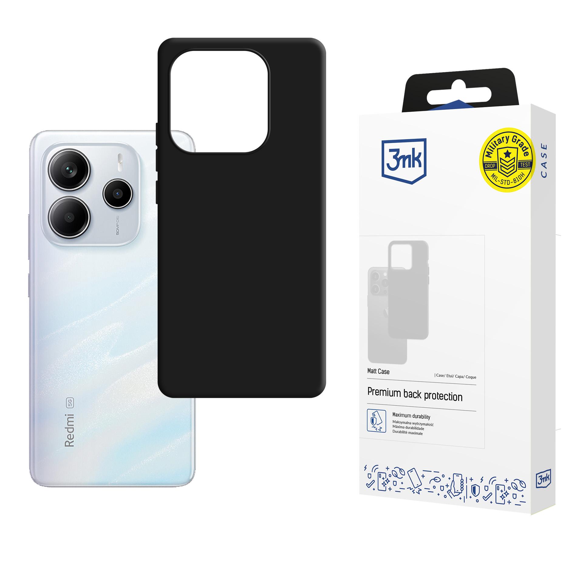 Чехол 3mk Matt Case Xiaomi Redmi Note 14 5G черный