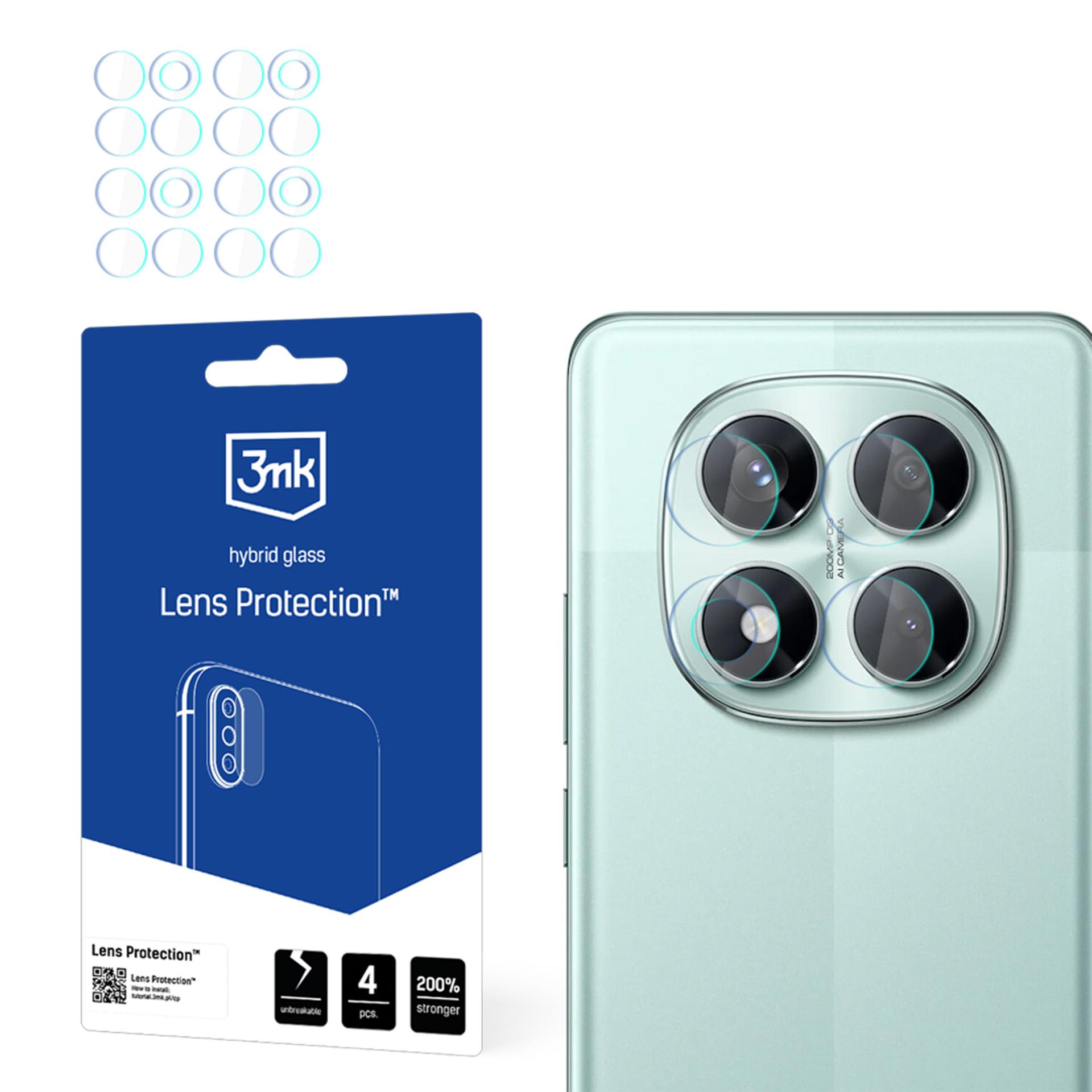 Гибридное стекло для объектива камеры 3mk Lens Protection для Xiaomi Redmi Note 14 Pro