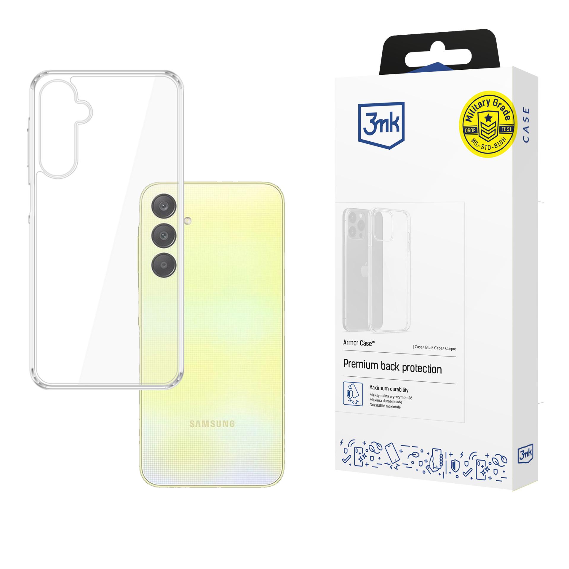 3mk Armor Ümbris jaoks Samsung Galaxy A26 5G - läbipaistev