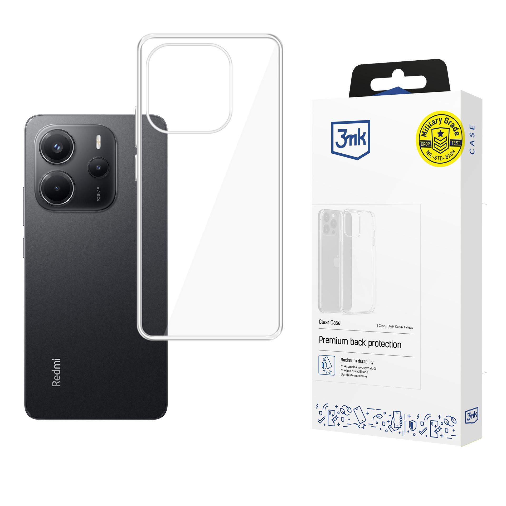 3mk läbipaistev Ümbris jaoks Xiaomi Redmi Note 14 4G - läbipaistev
